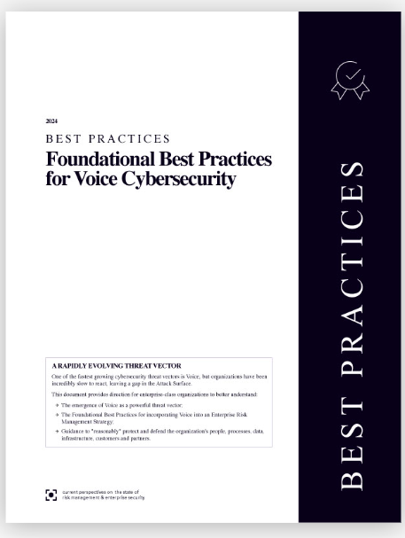 One of the fastest growing #cybersecurity threat vectors is Voice, but organizations have been incredibly slow to react. Download our Foundational Best Practices for incorporating #Voice Cybersecurity today to get started >> hubs.ly/Q048SDfD0 #vishing #socialengineering