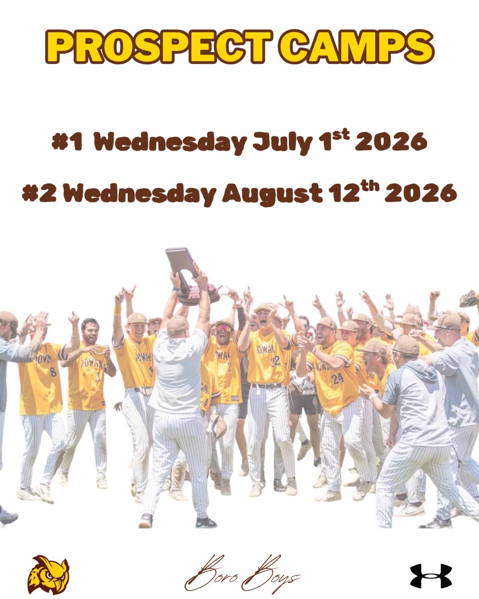 JordanFriedmann's tweet photo. This summer we will have two camp dates, looking for 2027s and 2028s who want to compete for a national championship!

Prospect camp link is down below! @RowanBaseball_ 

🔗https://t.co/TRcvRPbQ3x https://t.co/jRycjKCqJU