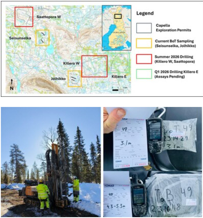 Capella Minerals $CMIL.V $CMILF Initiates Base of Till Sampling Programs on the Seisunselka and Jolhikko Gold Targets, Northern Finland 👉 t.ly/CFE4x