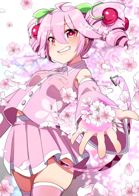 ウチの近所が満開だったので #さくらテト #重音テト