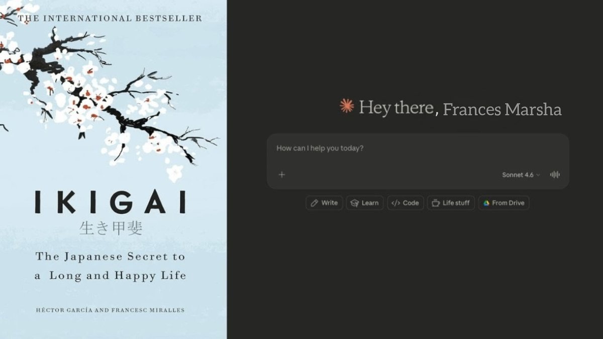 🚨BREAKING: Claude just unlocked a hidden mode called “Ikigai Career Mapper” — and it might change how you choose your career forever.

One of the most overlooked growth engines right now?

Ikigai + Modern Workflow Design

𝐈 𝐨𝐫𝐢𝐠𝐢𝐧𝐚𝐥𝐥𝐲 𝐩𝐥𝐚𝐧𝐧𝐞𝐝 𝐭𝐨