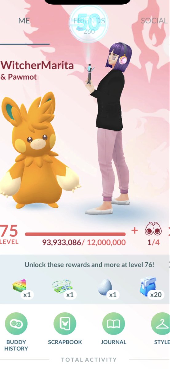 ComradeTraveler's tweet photo. From Level 75 to level 76 #PokemonGO @rosario697 https://t.co/UwTZrdCUCc