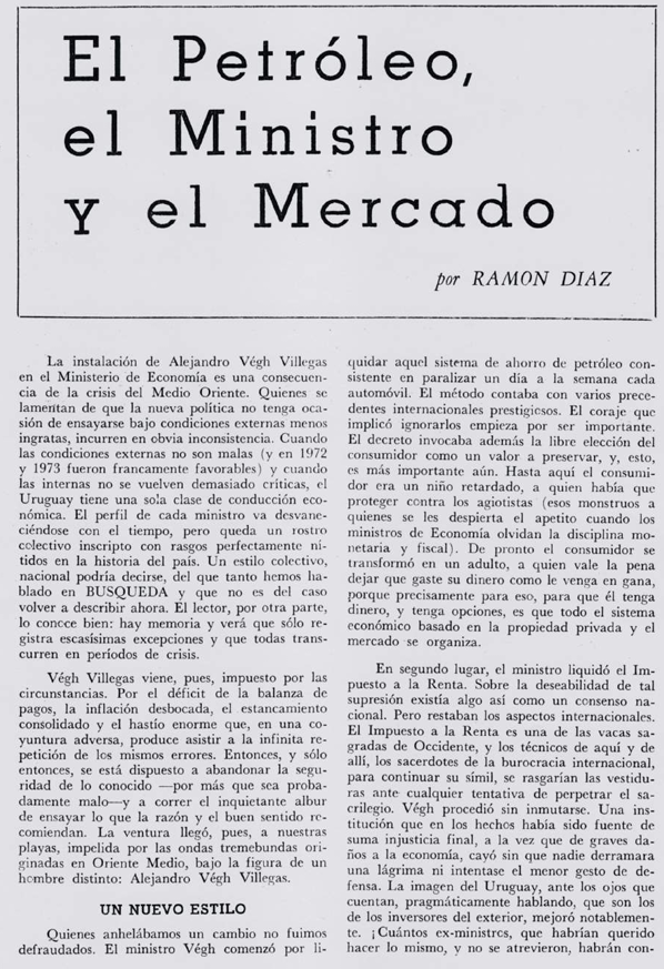 juan_21993's tweet photo. El Petróleo, el Ministro y el Mercado. 

Ramón Díaz, 1973. Parece escrito ayer. https://t.co/YCWOxgVnNX