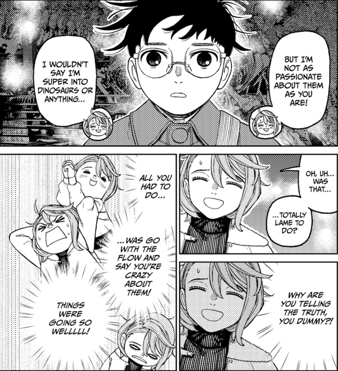 ShadzMangaOnly's tweet image. Lool this is typical Tatsu. He'll increase Aira's knowledge using a disarming romcom excuse.. But then what she learned will actually come in clutch against the next big villain or as support for Vamola/Kinta later..
#DanDaDan #DanDaDan230