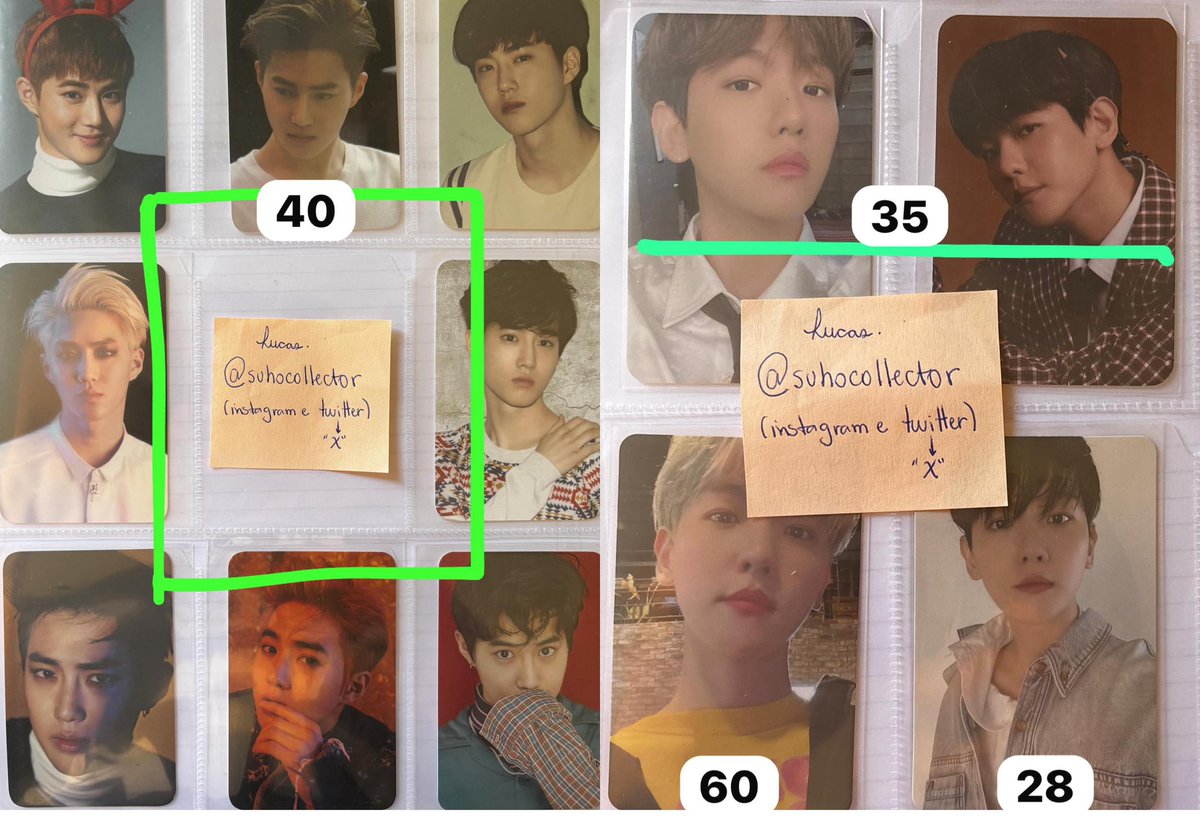 suhocollector's tweet photo. Venda de cards e postcards do EXO TWICE GOT7 AESPA

• Valores nas imagens;
• Frete NÃO incluso;
• Tenho feedbacks positivos;
• Aberto a negociações.

exo sc suho baekhyun xiumin kyungsoo kai sehun chen chanyeol lay twice tzuyu got7 jinyoung aespa ning ning sell venda vendo https://t.co/rFLj02ATsw