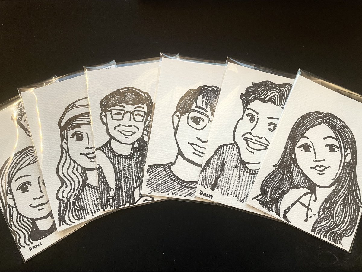Made a couple of caricature portraits for my friends as gifts ✍️😊