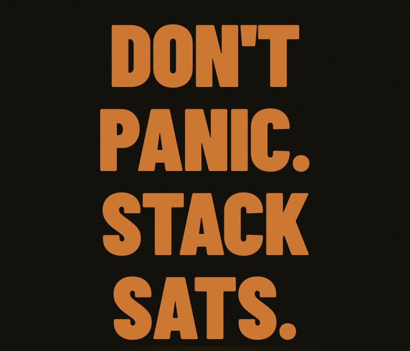 bitcoinrice's tweet photo. Don’t panic! Stack sats!🍙
#BITCOIN #CRYPTO #SATOSHI https://t.co/RzuniTmLNA