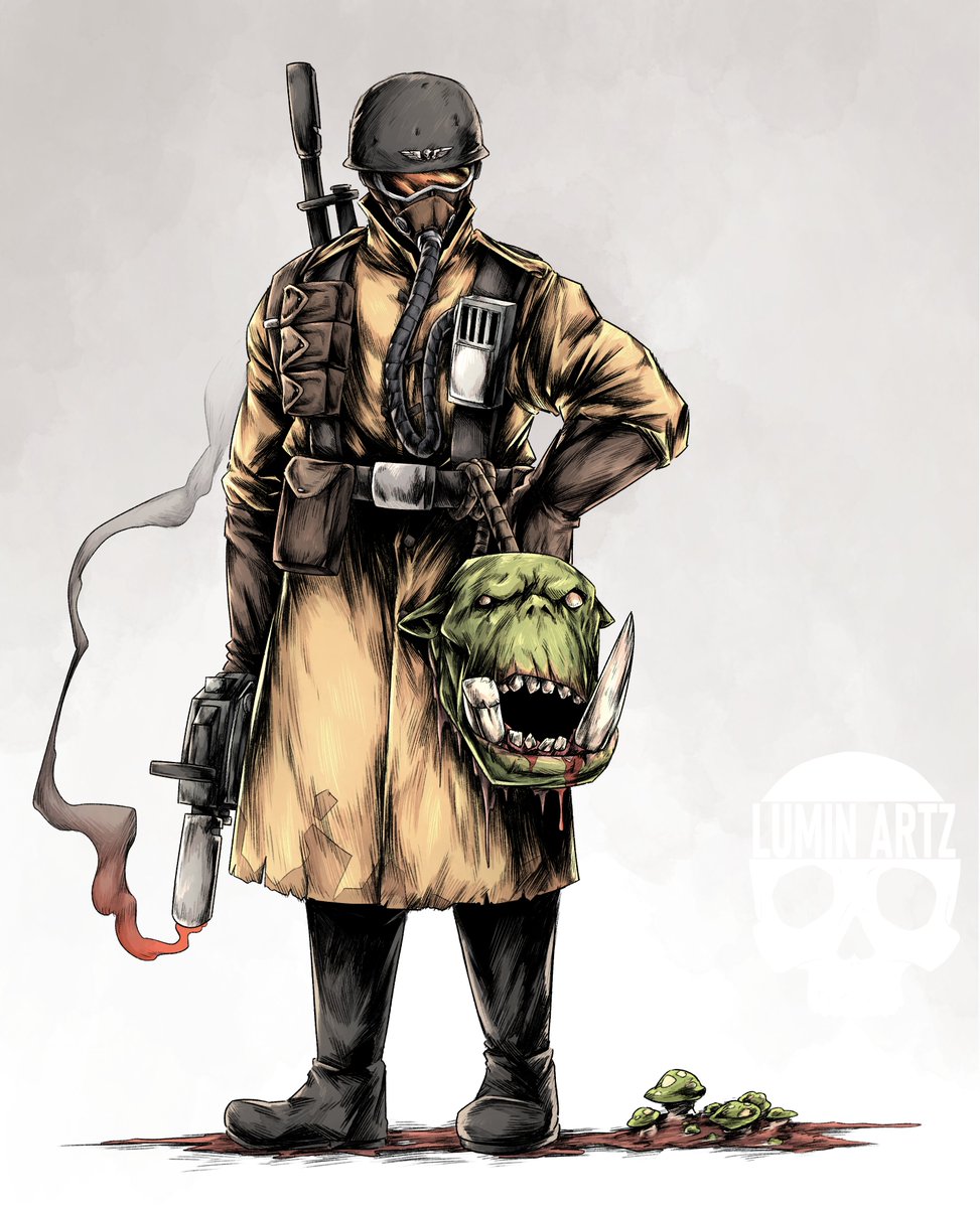 a yellow krieger #warhammer40k