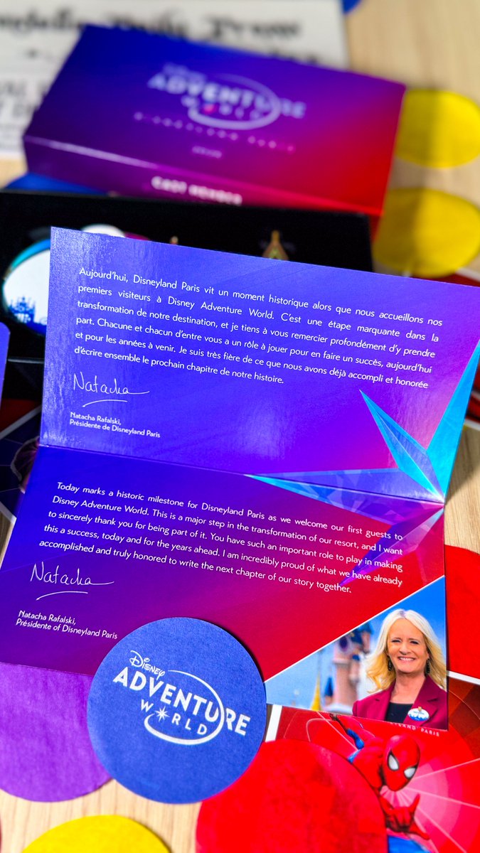 adrienlauwarier's tweet image. ✨ DISNEY ADVENTURE WORLD ✨
Merci @DisneylandParis pour ces souvenirs 🎁😍 lors de l'inauguration de Disney Adventure World et l'ouverture du Monde de La Reine des Neiges 💙❄️
#DisneyAdventureWorld ✨ #WorldOfFrozen ⛄️ #DisneylandParis 💫 #DisneyParks 🎆 #DisneyCastLife