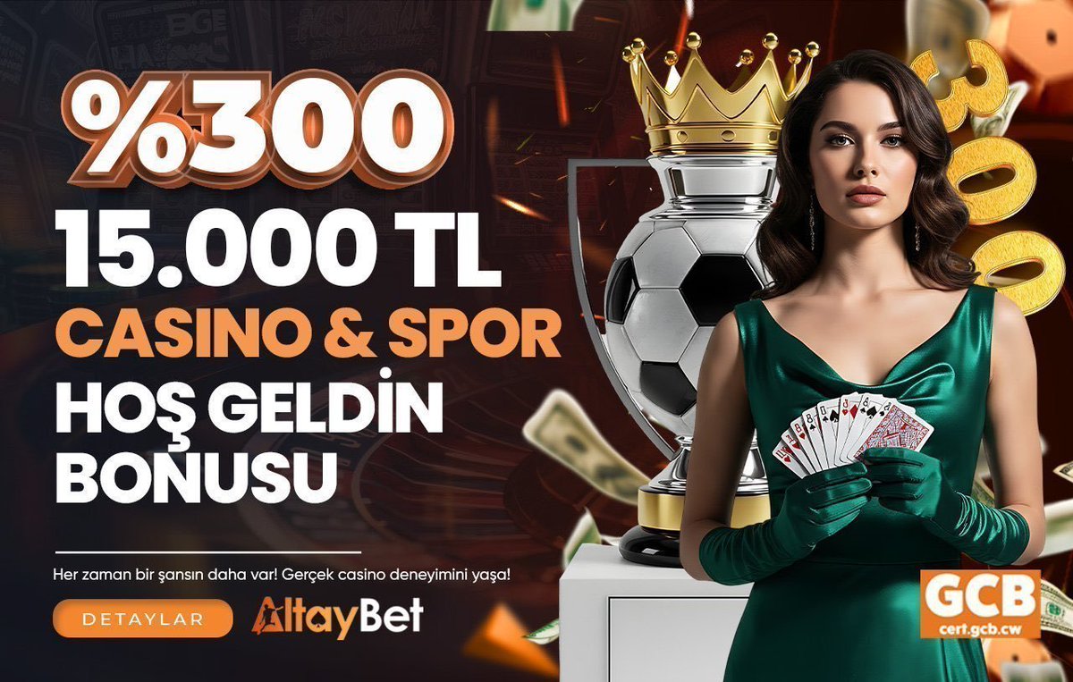 AltayResmi's tweet photo. 🌐 Altaybet Güncel Giriş: https://t.co/IixNDANFoH
💛 Hoşgeldiniz, %300 15.000 TL Casino&amp;Spor Bonusunuz ile Hemen Kazanmaya Başlayın!
♠Altaybet Kazandıran, Kolay Çevrimli Bonusları ve Türkiye'nin en geniş casinosu ile üyelerine hep kazandırıyor! https://t.co/IagQf3Xt9t