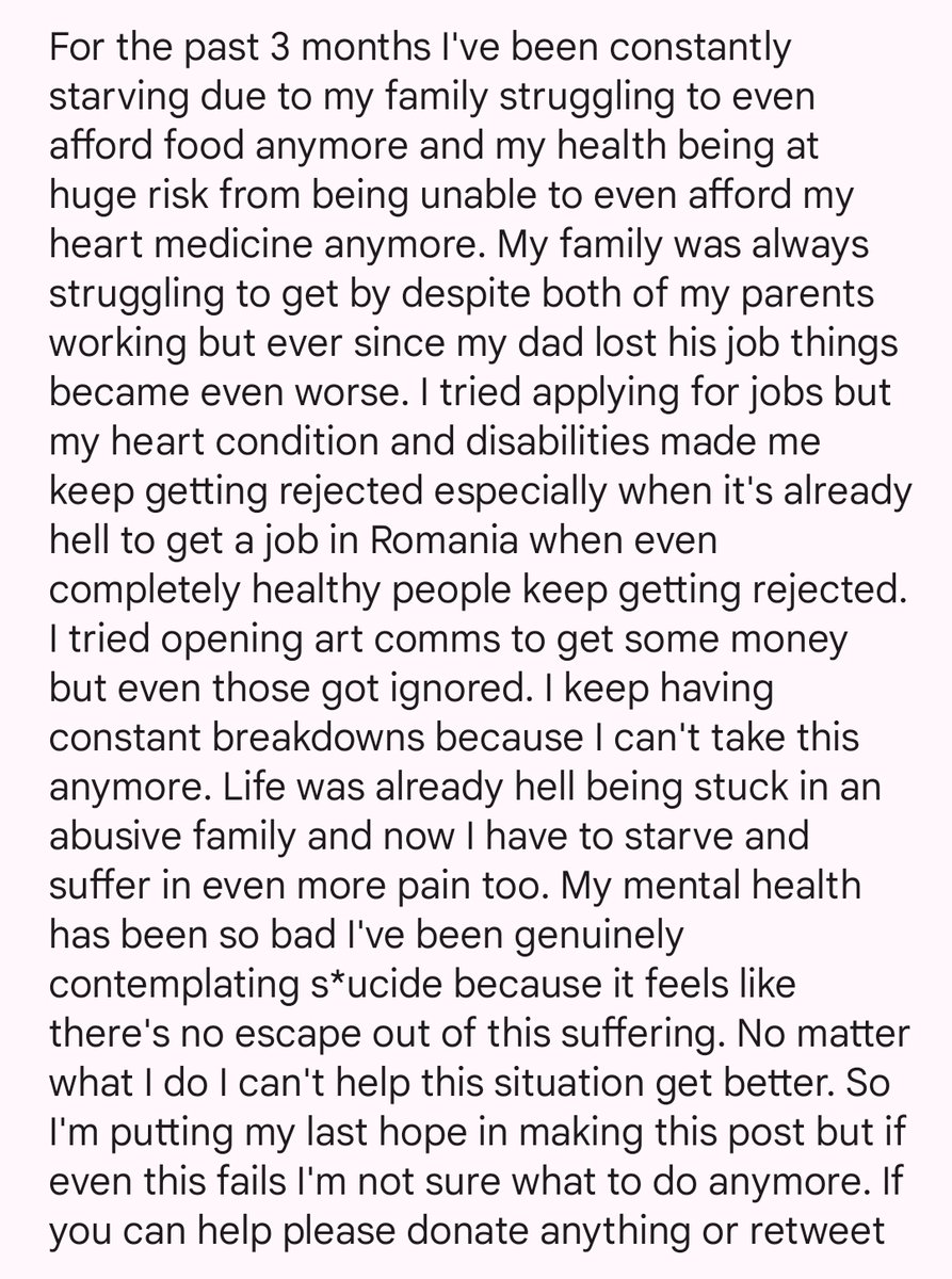 Re-posting my emergency Kofi for medication and food money again, it's currently at 42% for 200$ so any donations or retweets are appreciated. Put the explanation from before as a picture since probably easier than a thread ko-fi.com/caiowen/goal?g…