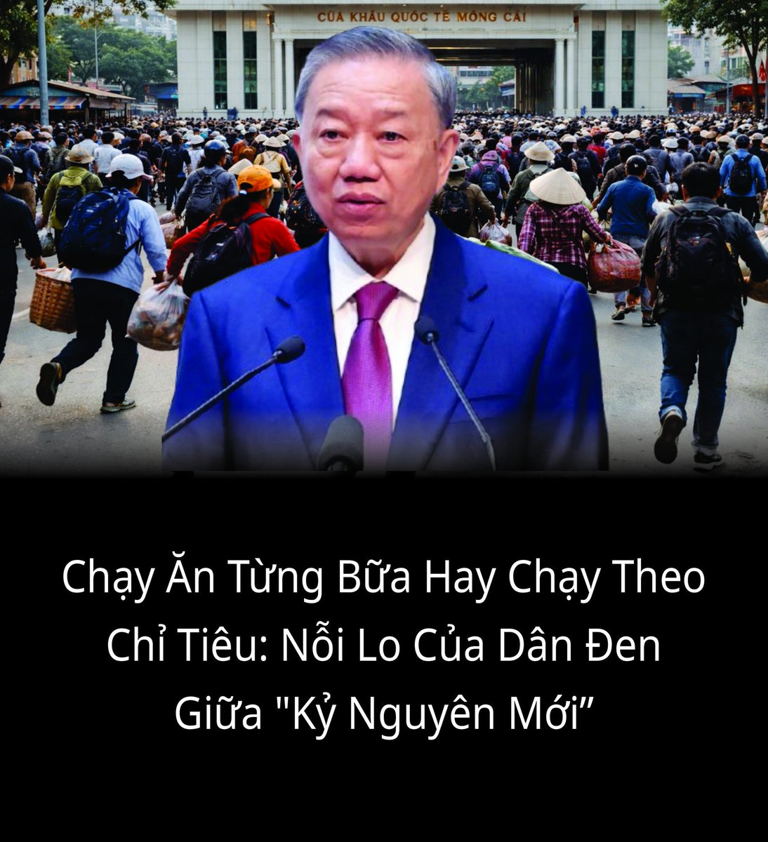 ChanDungLanhDao's tweet photo. Kỷ Nguyên "Vươn Mình" Hay Cuộc Đua Kiệt Sức Của Toàn Dân?

Phát động phong trào "mỗi người dân chọn ít nhất một môn thể thao" của Tổng Bí thư Tô Lâm nhân kỷ niệm 80 năm ngành Thể dục Thể thao không đơn thuần là lời kêu gọi rèn luyện sức khỏe. Dưới lăng kính thuyết âm mưu, đây là một chiến thuật "quản trị thân thể" đầy tính toán, biến mỗi cá nhân thành một mắt xích trong cỗ máy vận động không ngừng nghỉ của "Kỷ nguyên vươn mình".

Tại sao lại là lúc này? Khi nền kinh tế đang gồng mình trước nợ công và áp lực lạm phát, việc đẩy người dân vào các đường chạy bộ hay phòng tập là cách hữu hiệu nhất ��ể "xả van áp lực xã hội". Thuyết âm mưu giả thuyết rằng, khi đôi chân bận chạy bộ và trí não bận đếm calo, người dân sẽ ít có thời gian để "chạy" theo những câu hỏi về túi tiền đang vơi đi hay những bất cập của hệ thống. Đây là một dạng "mê hoặc bằng vận động", dùng mồ hôi trên sân tập để che lấp những giọt nước mắt trên thương trường.

Đáng sợ hơn, việc "phải chọn một môn thể thao" có thể là bước đệm cho một hệ thống "chấm điểm công dân xanh" trong tương lai. Chỉ số sức khỏe, tần suất luyện tập sẽ trở thành thước đo của lòng trung thành và sự tích cực với định hướng mới. Trong khi dân đen còn mải miết chạy ăn từng bữa, chạy tiền nhà, thì việc bị ép thêm "chạy bộ" thực chất là một cuộc thử nghiệm sức chịu đựng.

Khi một dân tộc luôn trong trạng thái "vận động đúng quy trình", họ sẽ quá mệt mỏi để nhận ra mình đang chạy trên một chiếc máy chạy bộ khổng lồ: vận động cực lực nhưng vị thế thực sự vẫn dậm chân tại chỗ trong bóng tối của những đặc quyền nhóm.

Chân dung lãnh đạo
#chandunglanhdao
