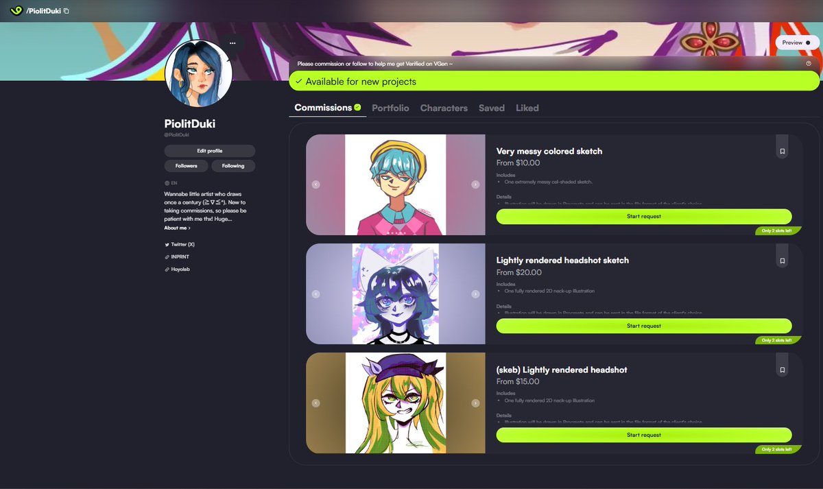 Piolit (COMMS OPEN!) tweet media