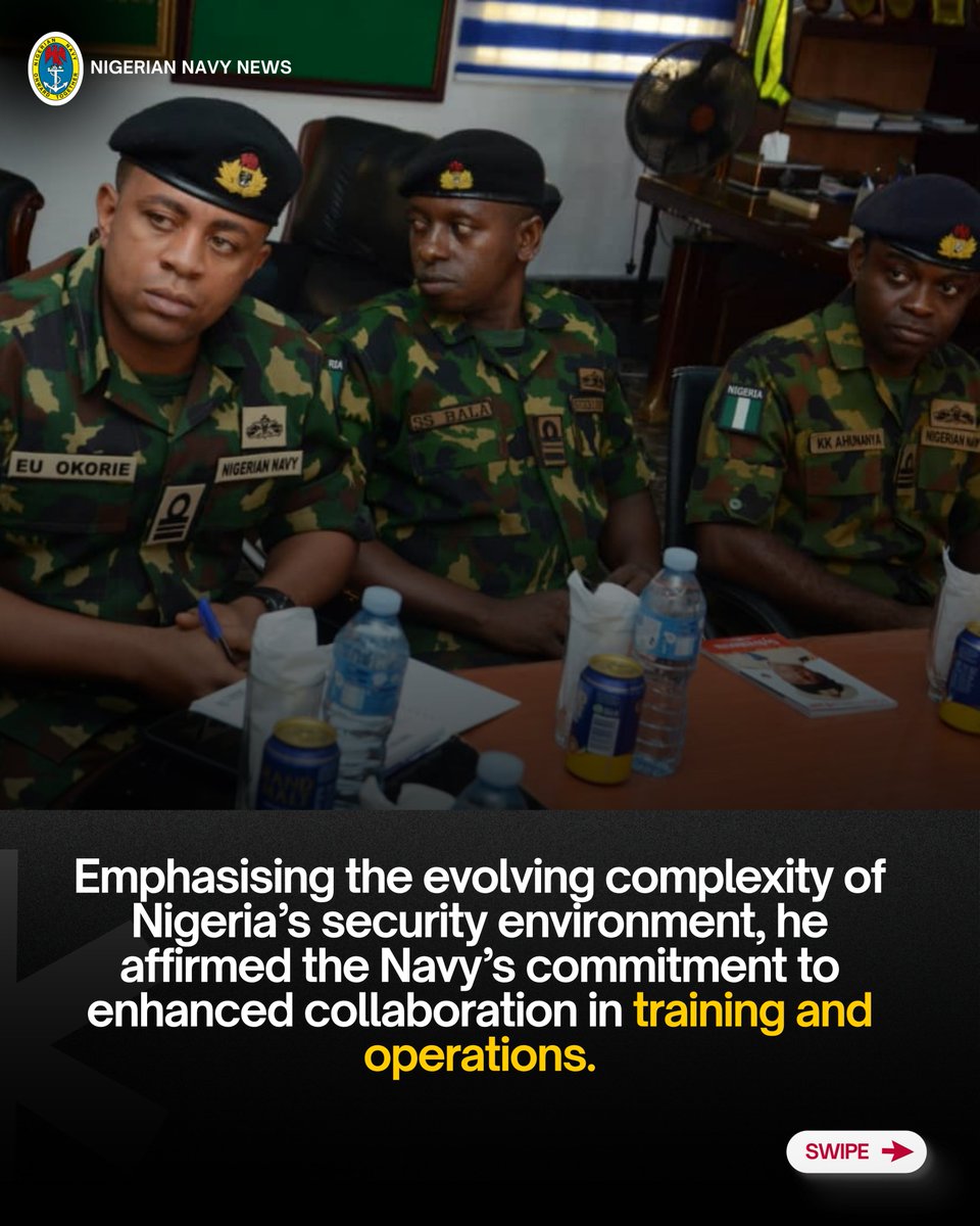 NigerianNavy's tweet photo. NIGERIAN NAVY CHAMPIONS INTERSERVICE COLLABORATION IN CALABAR
#NigerianNavy
#OnwardTogether
#interagencysynergy https://t.co/GcVcmNqYs6