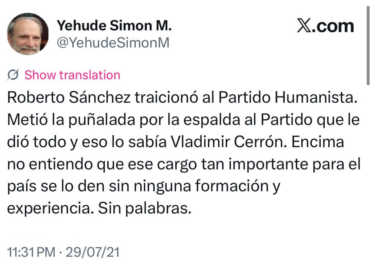 Cansa ver cómo se evita asumir errores mientras el país paga las consecuencias. #SanchezElCongresistaTraidor