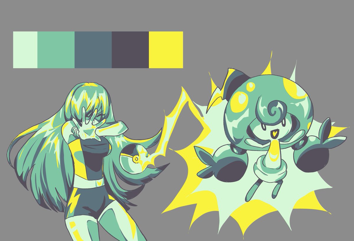 #pokemon #fanart #art #digitalart color palette challenge