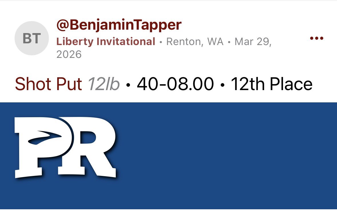 Benjamin Tapper LS C/O 2027 tweet media