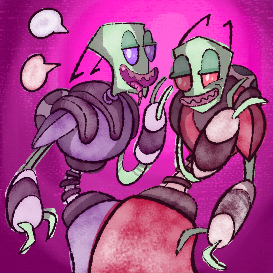 Invader Zim 25th anniversary, you get... NOT Invader Zim! Ha! Gotcha!

You get the Almighty Tallest Purple and Red because they are AWESOME and TALL unlike Zim.