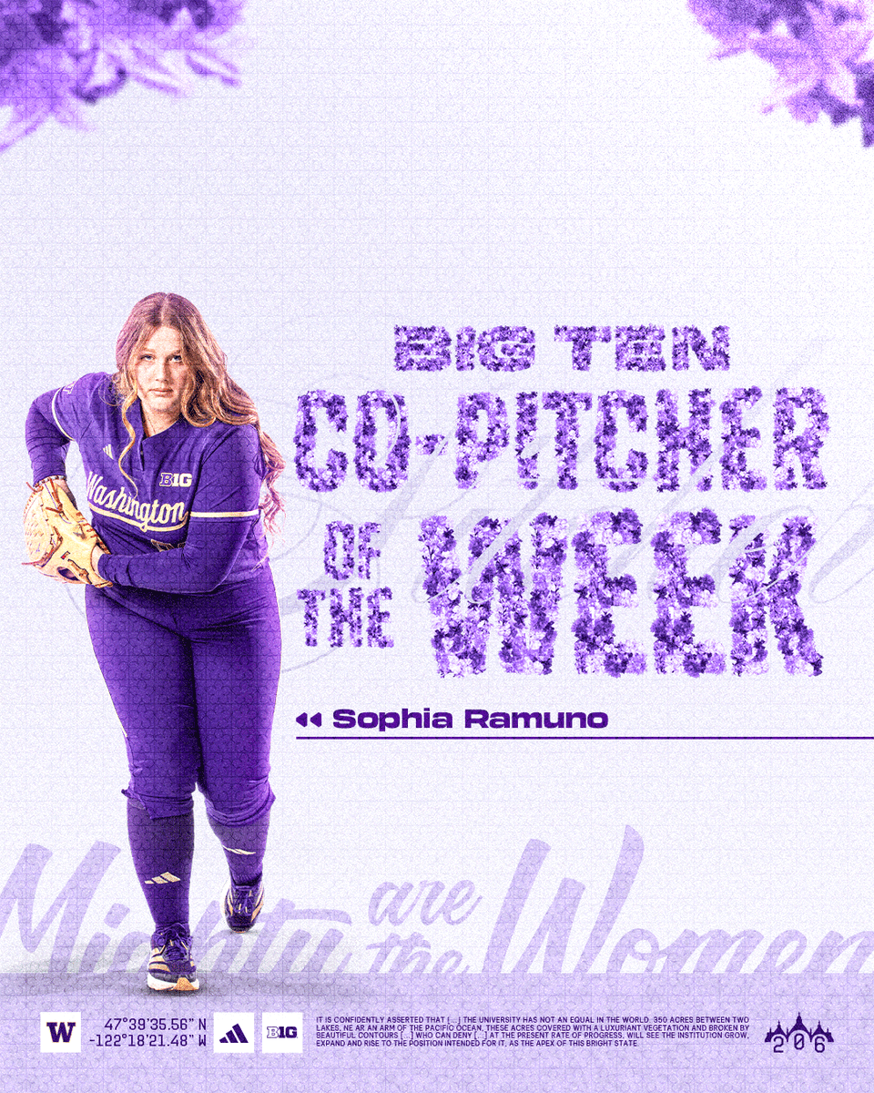 Washington Softball tweet media