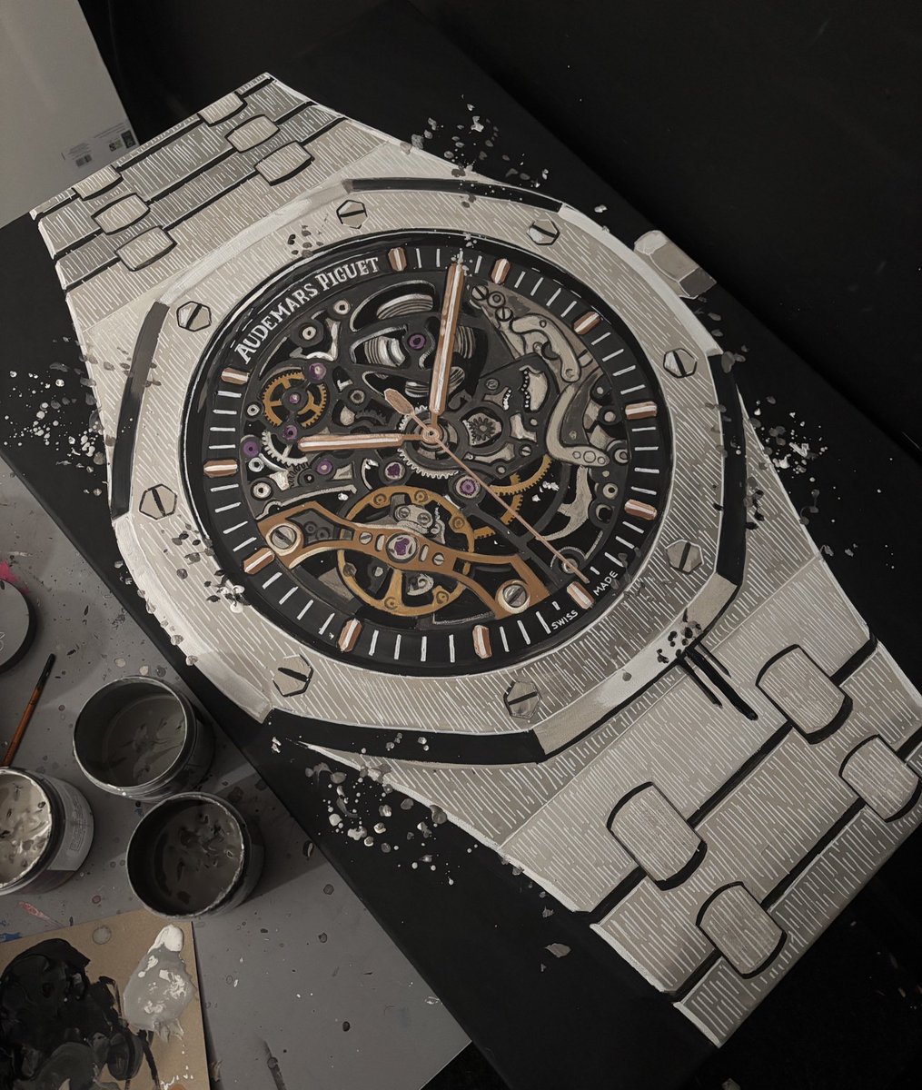 jjfaco's tweet image. Skeleton 💀 

#watches #WatchFun #watchart #audemars