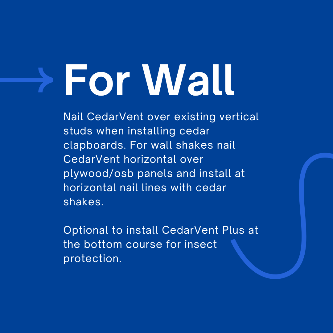 dciproducts's tweet photo. Proper installation is key to getting the most out of cedar roofing and siding.

CedarVent® is installed over a vapor barrier, starting at the perimeter and continuing along the nail lines to create a consistent airflow space behind the surface. 

#DCIProducts #CedarVent https://t.co/N0e9K6lHc6