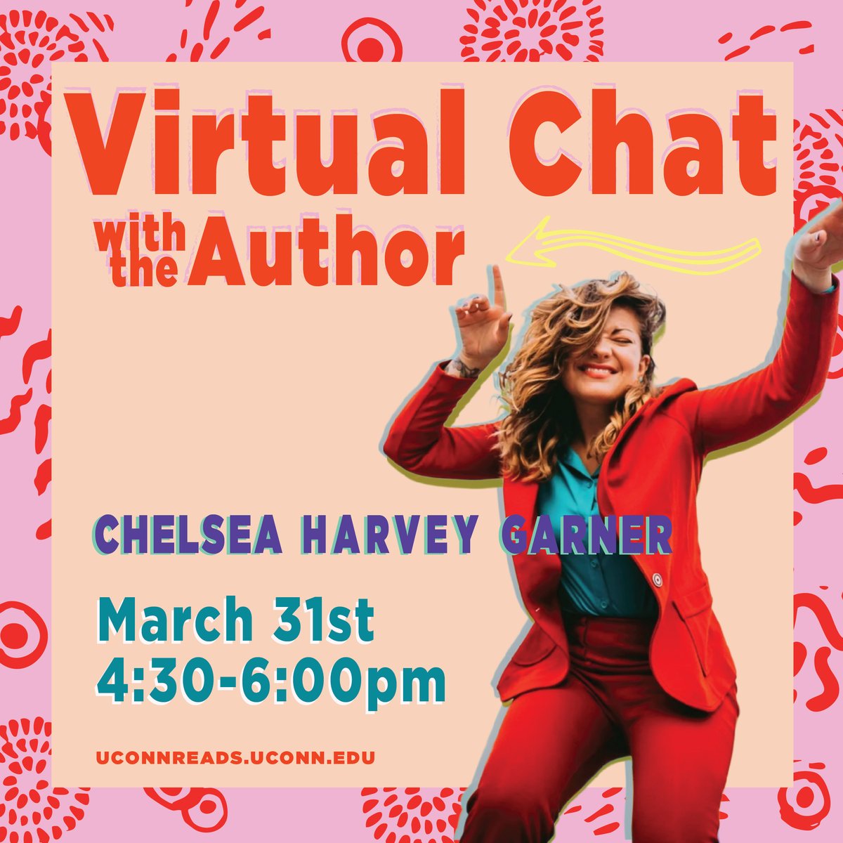 uconnlibrary's tweet photo. Be the cringe you want to see! Join us tomorrow for a chat with Chelsea Harvey Garner, author of A Pity Party is Still A Party.  The virtual link is at https://t.co/l5lmBJ3yt7 or join a viewing party at the Avery Point Library, or the Dean of Students Office or PRLACC (Storrs) https://t.co/Fp0ydZzbR8