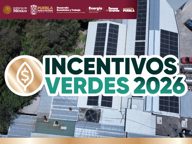 ClusterEPuebla's tweet photo. ¿Sabías que el Gobierno de Puebla te paga casi la mitad de tus paneles solares? ☀️ Con #IncentivosVerdesPuebla recibe hasta 40% de subsidio para tu MiPyME. 🏢 No dejes pasar el presupuesto. https://t.co/E9AVjEvmlg