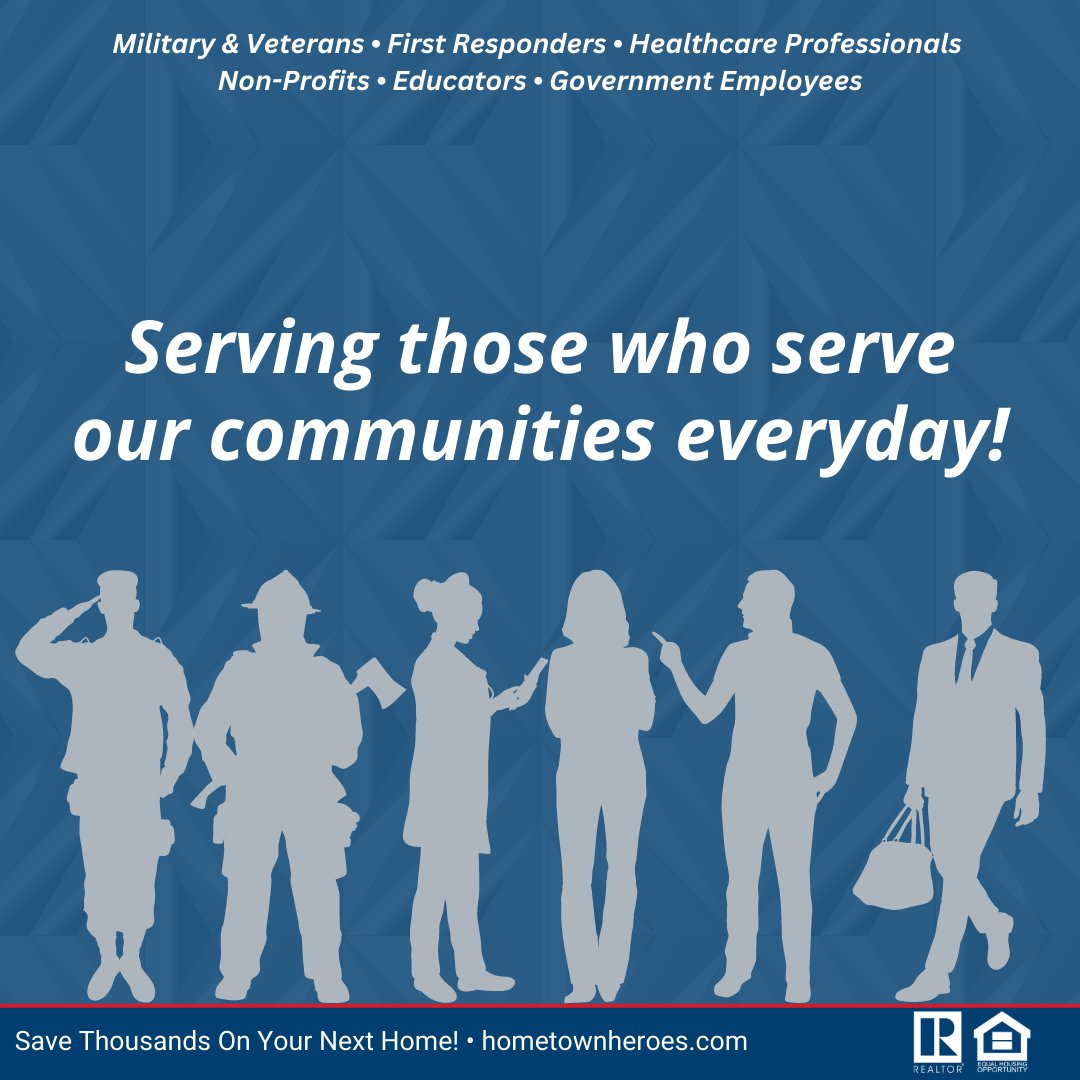 CassandraOutlaw's tweet photo. Who are our hometown heroes? Military and Veterans, First Responders, Healthcare Professionals, Non-Profits, Educators, Government Employees. Let me help you save thousands! Reach out today! https://t.co/Dwn9lzXex3