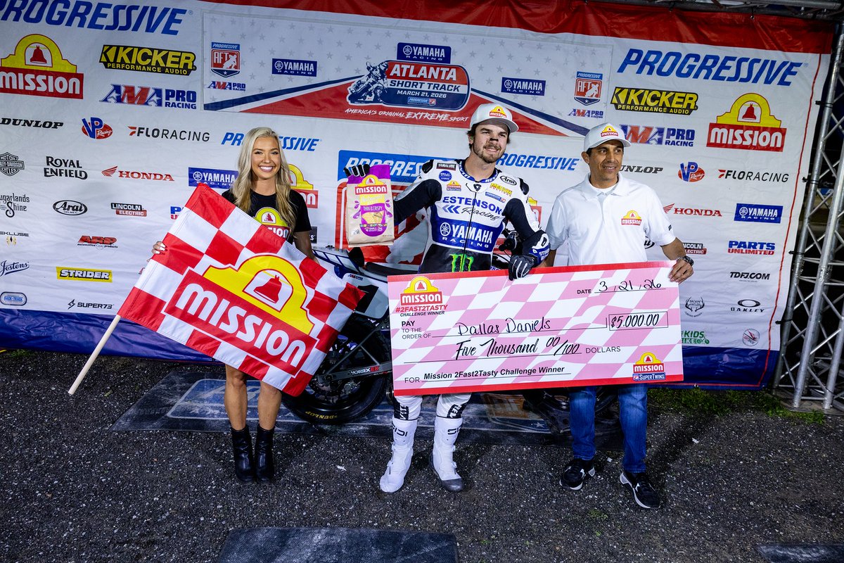 AmericanFlatTrk's tweet photo. Who doesn't love payday? ๐ฐ
#MissionFoods #FloRacing #Rekluse #Wiseco https://t.co/XwJ0If4M6j