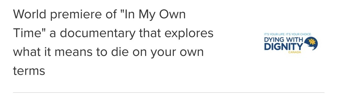 Strictly controlled by physicians - or -  'on your own terms' are incompatible positions.
And neither addresses impact on society, disabled people in particular, govt cost-saving motivations or why we should turn the healing professions into killing professions.