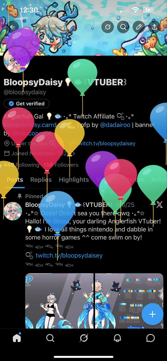 BloopsyDaisy💡🐟꒰VTUBER꒱ tweet media