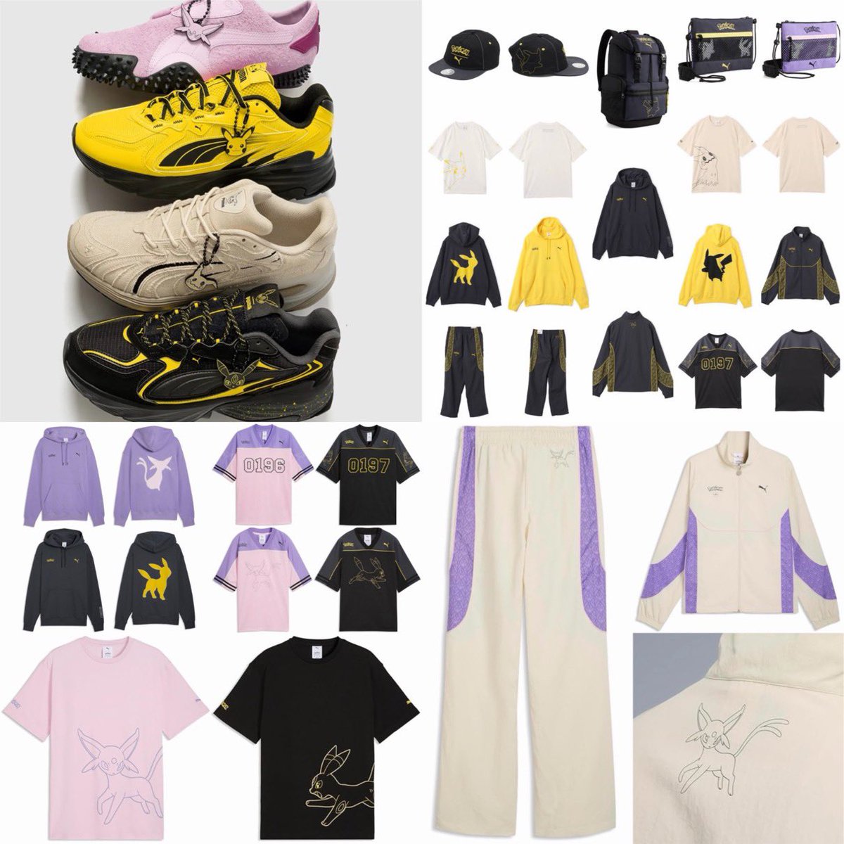 JustFreshKicks's tweet photo. Pokémon x PUMA Pokémon "30th Anniversary" Collection ⚡️

🗓️ April 2nd https://t.co/iYMFlMv40z