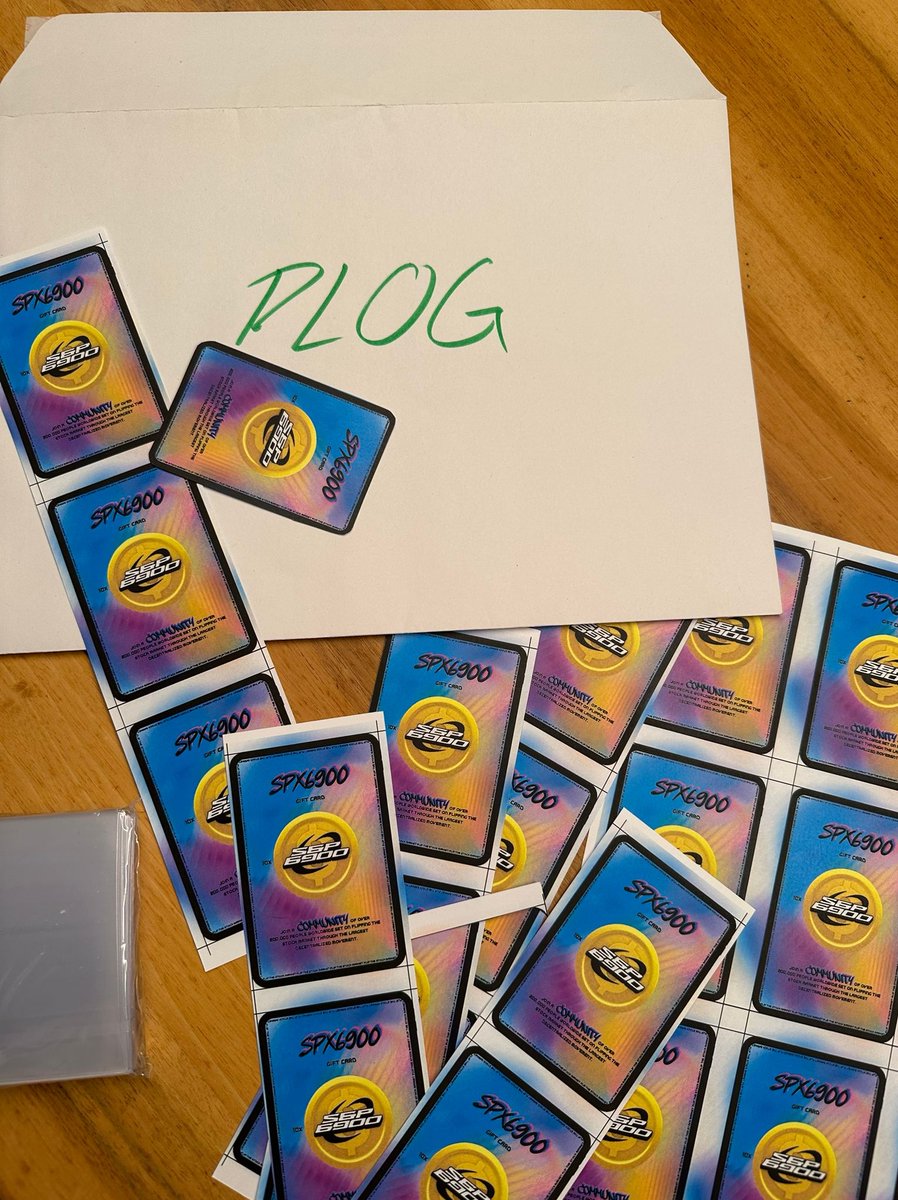 rocknrollareal1's tweet photo. Weapon For Mass Onboarding

The cards arrived today! Huge THANK YOU to @CaptainVess for creating them, they are absolutely 🔥

Appreciate @busy_aeon for the support and connection

Now it’s time to onboard at scale

#SPX6900 to flip the stock market. 

#WeaponForMassOnboarding https://t.co/exfCFmcbUB