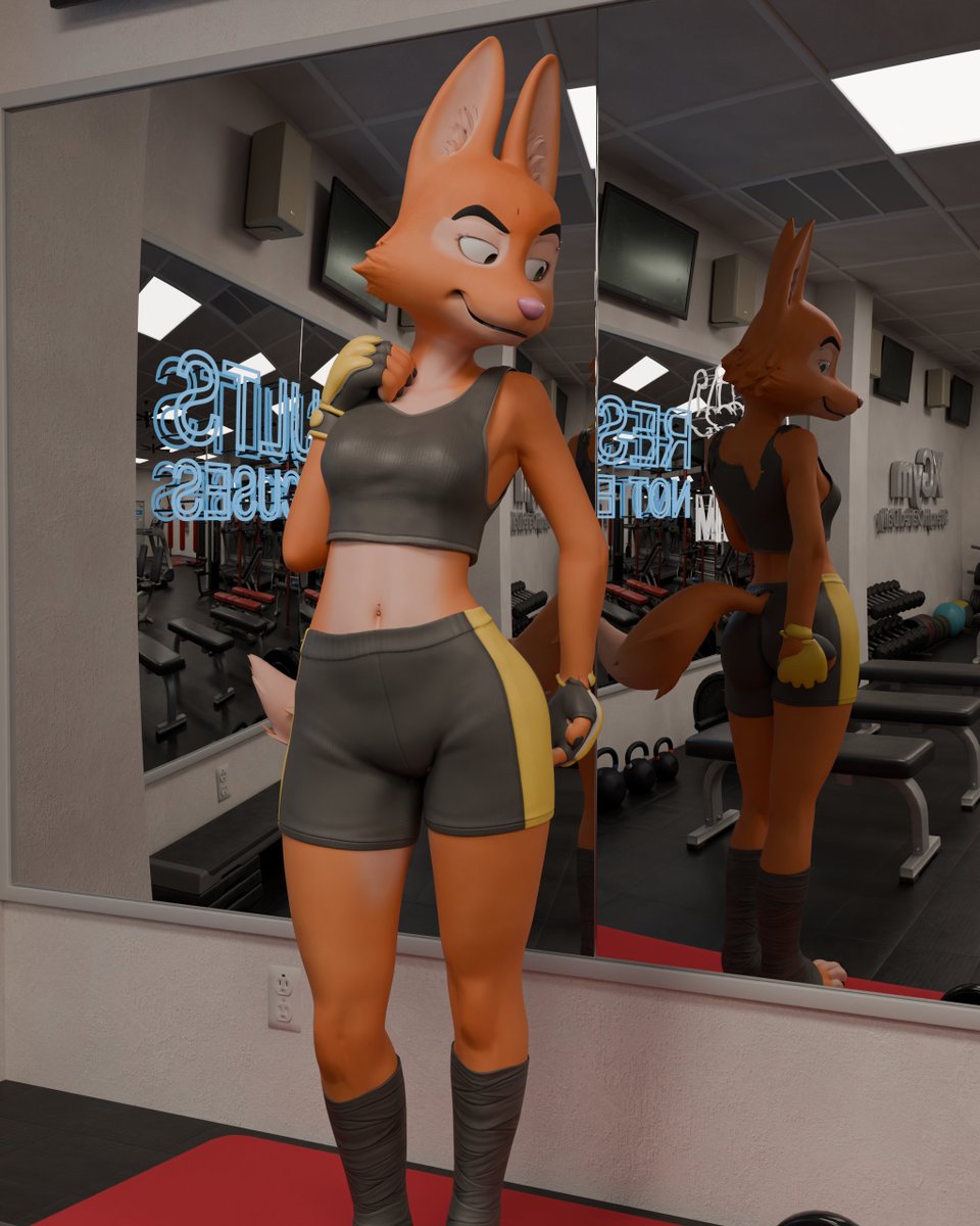 Dank_OwOs's tweet image. Diane's checking out her "gains"
Diane Foxington: @SoxF0x 
#dianefoxington #thebadguys #furryart #blender3d