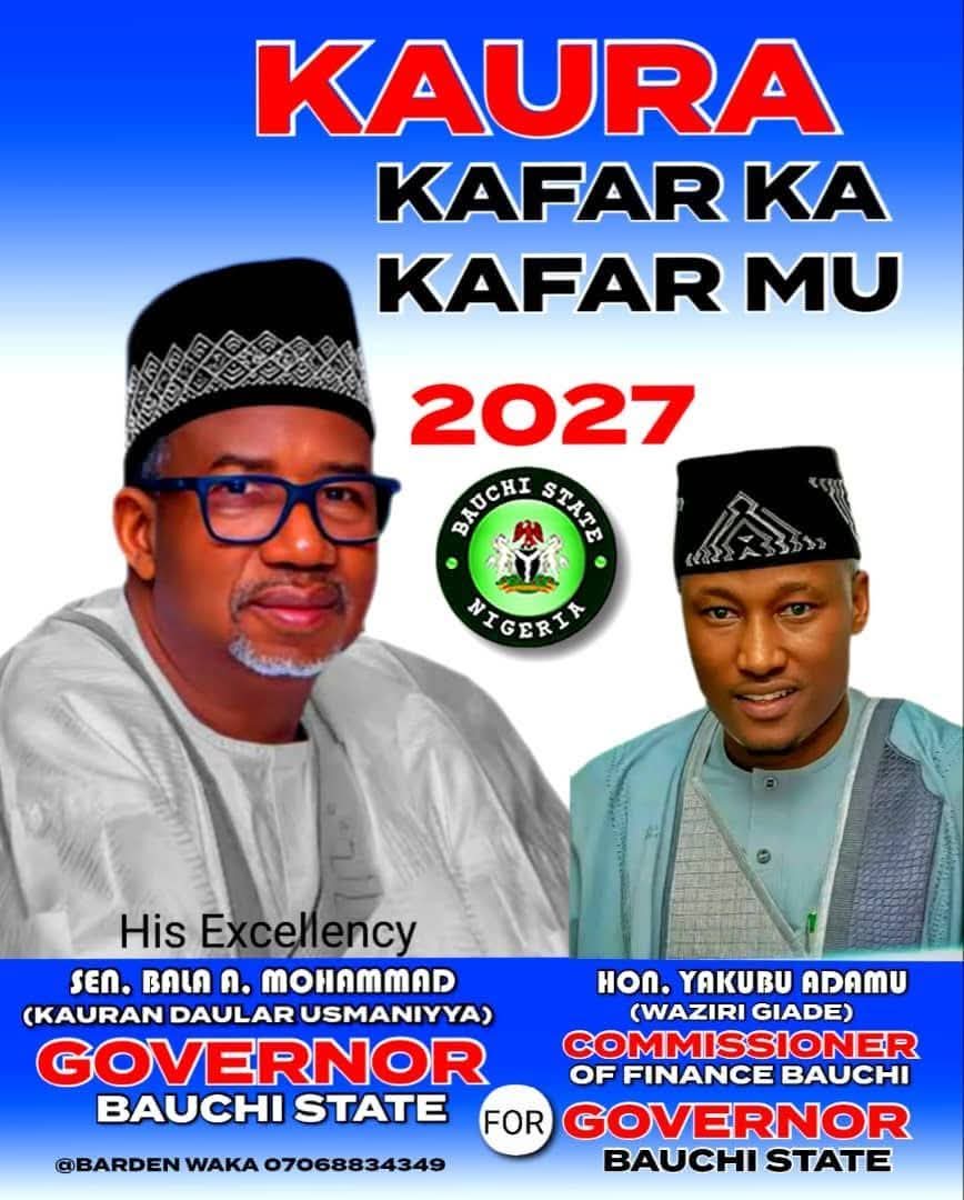 MuhammadSFawa2's tweet photo. A wannan layin nake kuma  da yardar Allahu Hon Yakubu Adamu Shine Gomnan Jahar Bauchi a 2027 https://t.co/Idd5SHCmv0