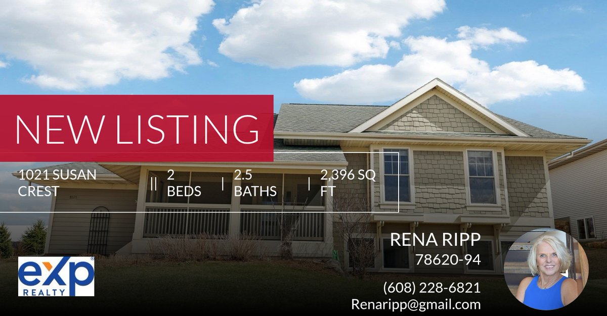 renaripp's tweet photo. 📍 New Listing 📍 Take a look at this fantastic new property that just hit the market located at 1021 Susan Crest in Black Earth. Reach out here or at (608) 228-6821 for more information

Rena Ripp 
eXp Realty, LLC
608-228-6821
"No... https://t.co/NplHQlPLgG https://t.co/KXvmknjLru