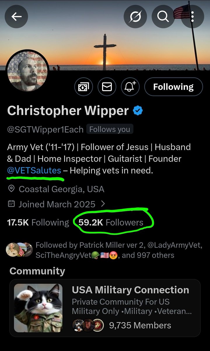 Metal Mike Army Vet🫡🪖🇺🇸💪 tweet media