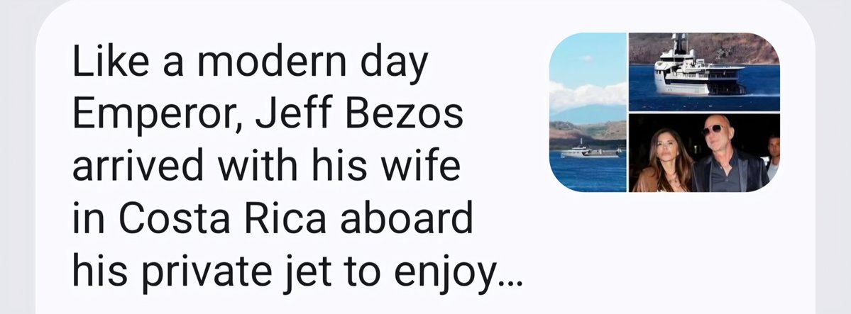 csnpllc's tweet image. Only in America 🇺🇸 and only since the scurge known as Biden/Harris dismantling of America could this happen.
SATURDAY Mainstream media all over the no kings rally.
SUNDAY: Palm Sunday 80 percent of Americas holiest of holy weeks.
MONDAY Mainstream media  hails Jeff Bezo the