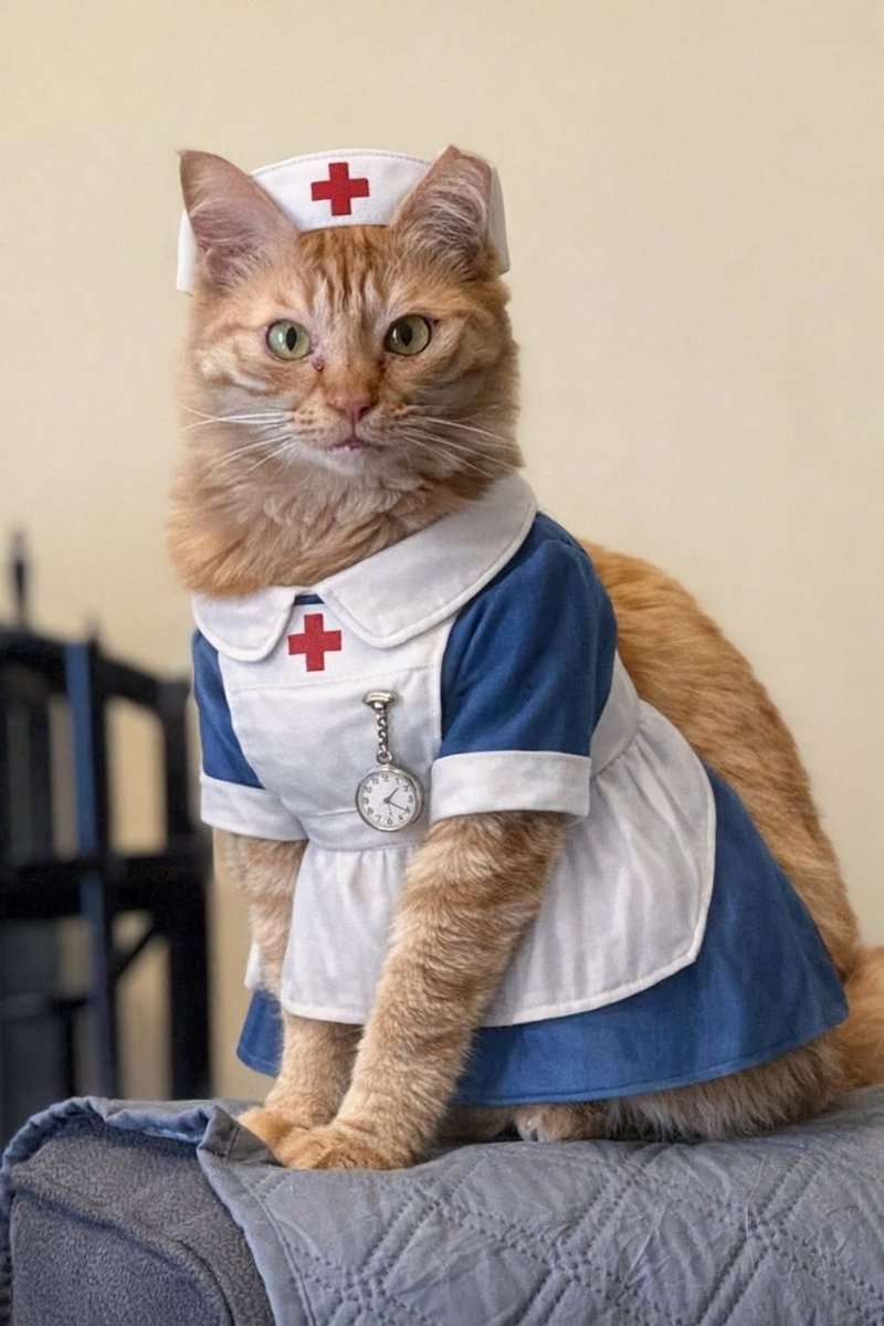 bustaphur's tweet photo. Meowmy was sick this weekend so Cayenne put her nurse experience to work to take care of me. https://t.co/EQAz1oLUuR