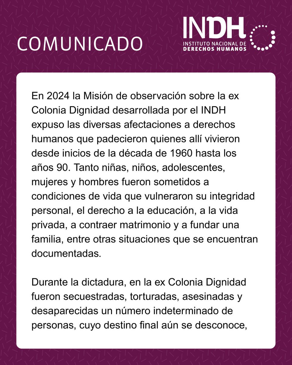 INDH Chile tweet media