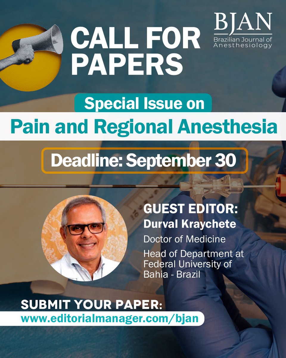 BJAN - Brazilian Journal of Anesthesiology tweet media