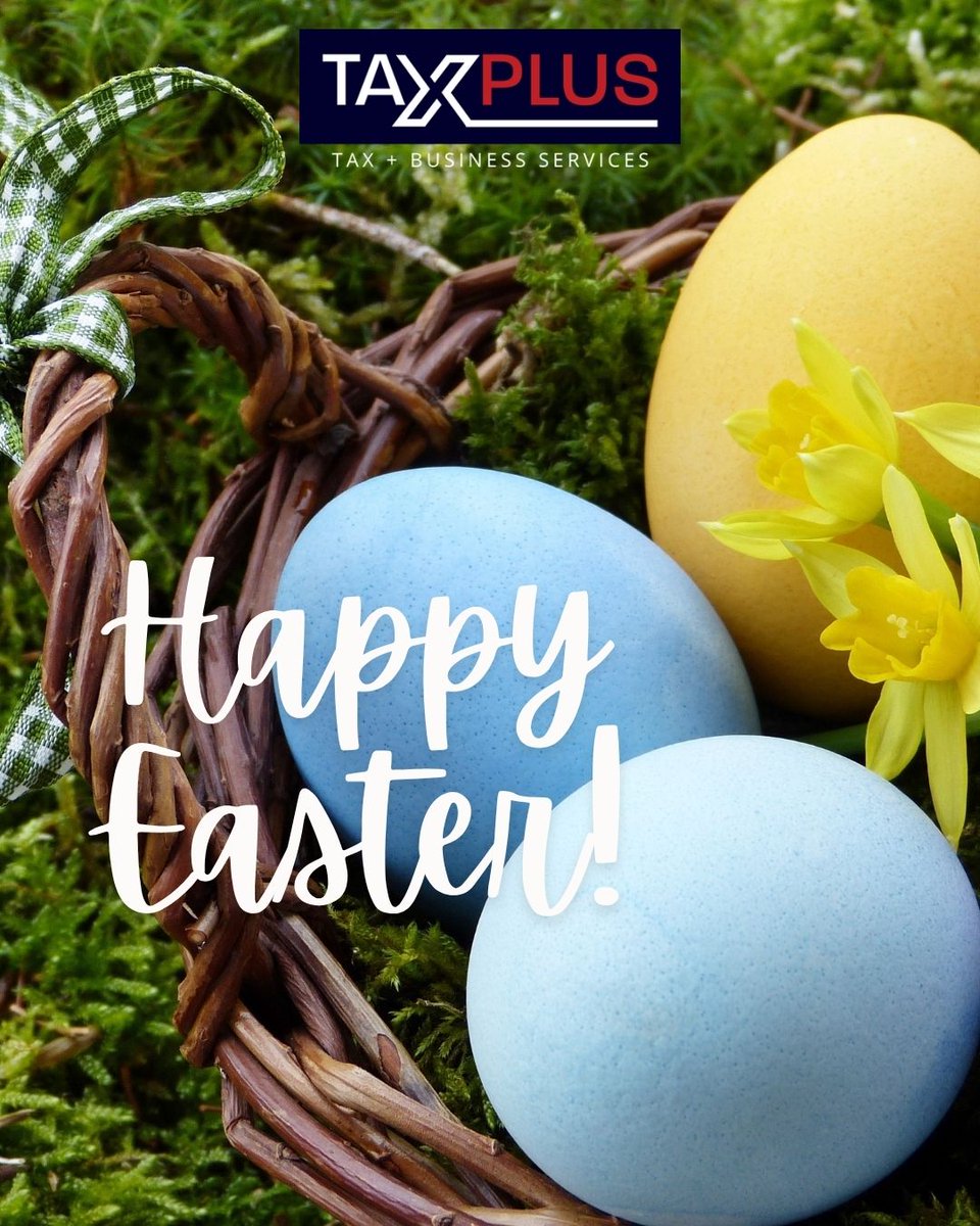 TaxPlusCA's tweet photo. Wishing you and your loved ones - Happy Easter from the TaxPlus team! 💛 https://t.co/DtSPCJjfx5