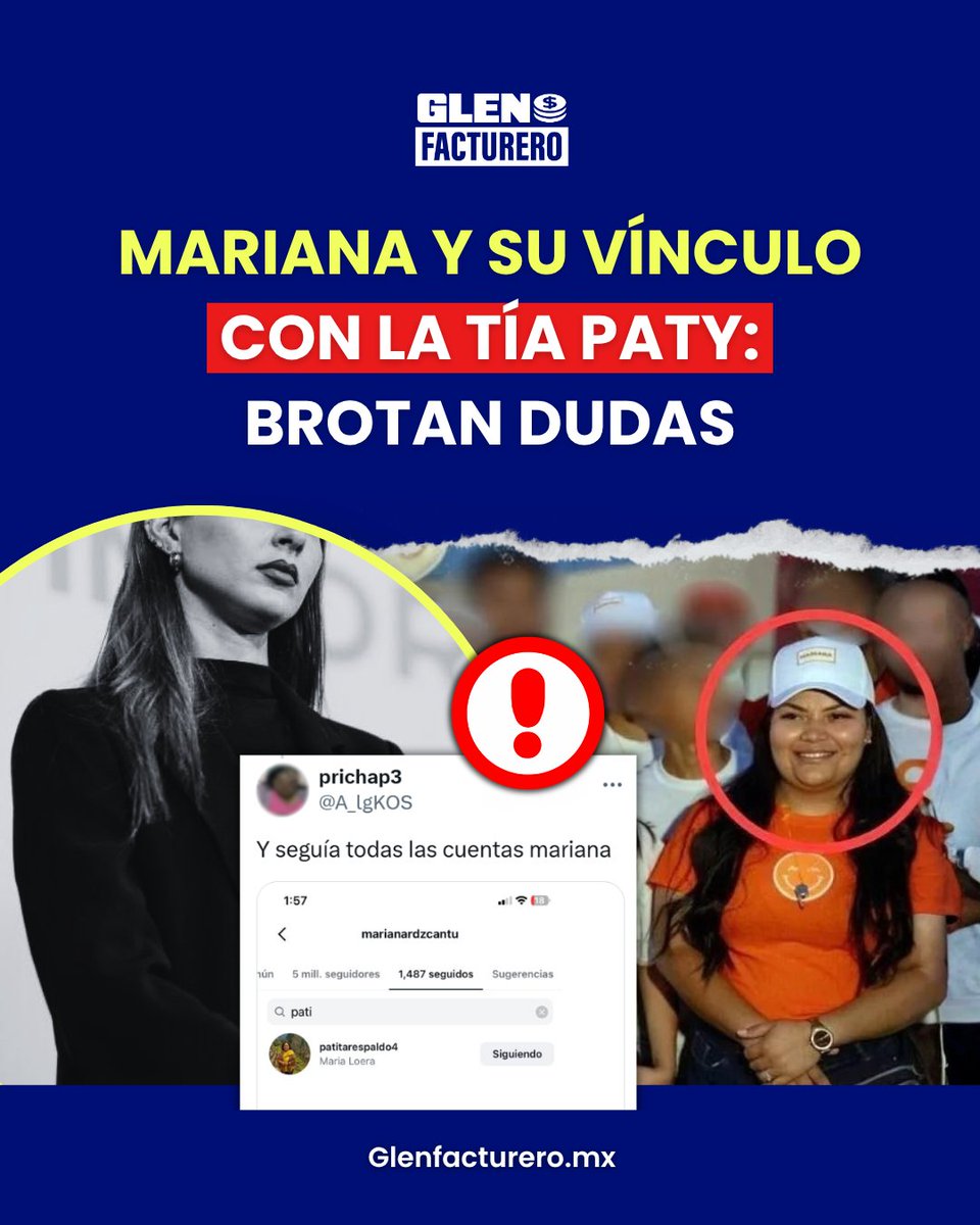 El caso de "La Tía Paty" suma 7 denuncias por extorsiones, y las pruebas salpican a la administración naranja. Una de las operadoras clave, Marilyn Camacho, fue captada en eventos oficiales de Mariana en 2024. 

¿Qué tanto tenía que ver la primera dama? 🤔#LaTiaPaty