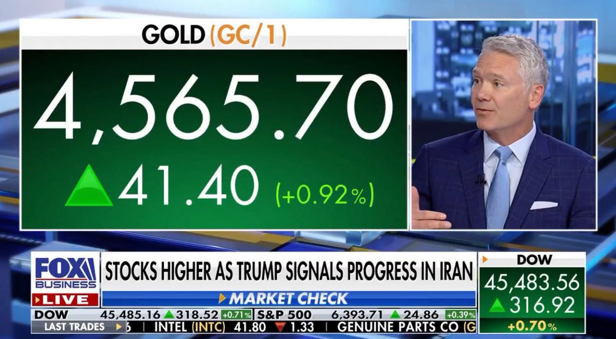 JasonKatzUBS's tweet photo. I joined Varney &amp; Co and @FoxBusiness today to discuss the opportunity in gold and policy changes allowing alternative investments in 401ks. 

Please see below: 

https://t.co/8y3Z9o0D2K https://t.co/2OO1MNv7QE