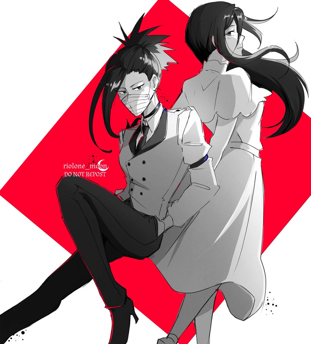 riolone_moon's tweet image. BSD Ladies Week Day 3- Akutagawa Gin + dresses/suits (day 2) 

#gin #BSD #文スト