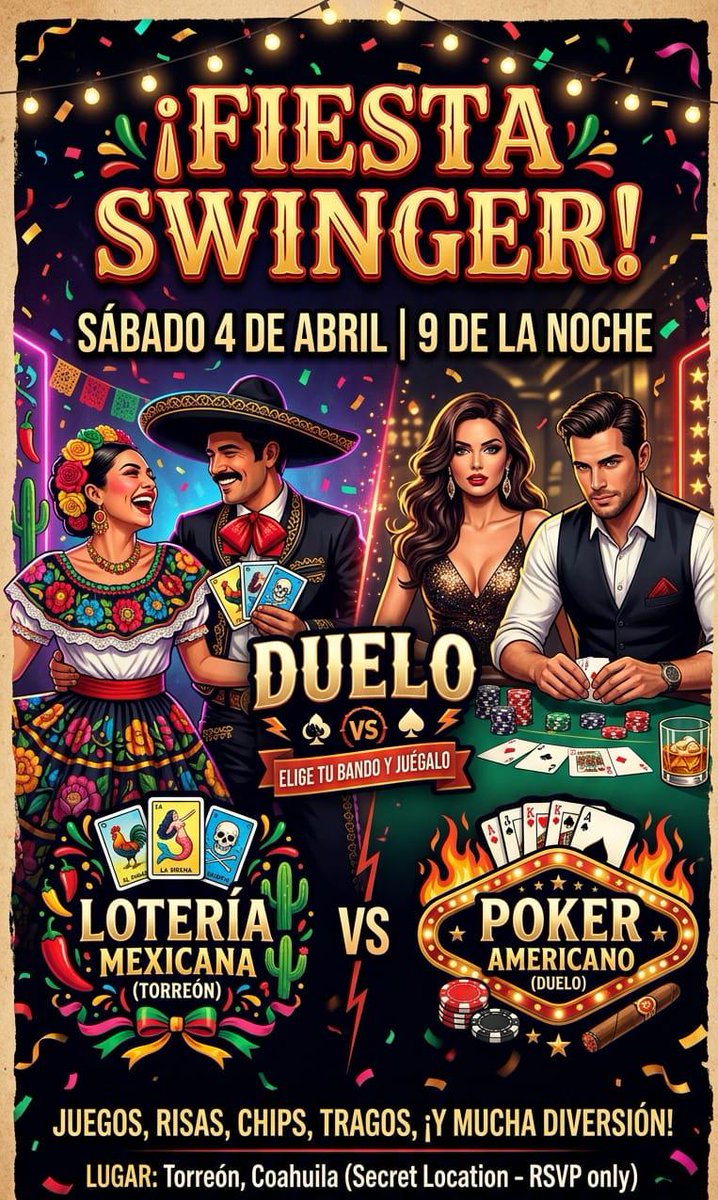 Swingers Torreón, Gómez y Lerdo tweet media