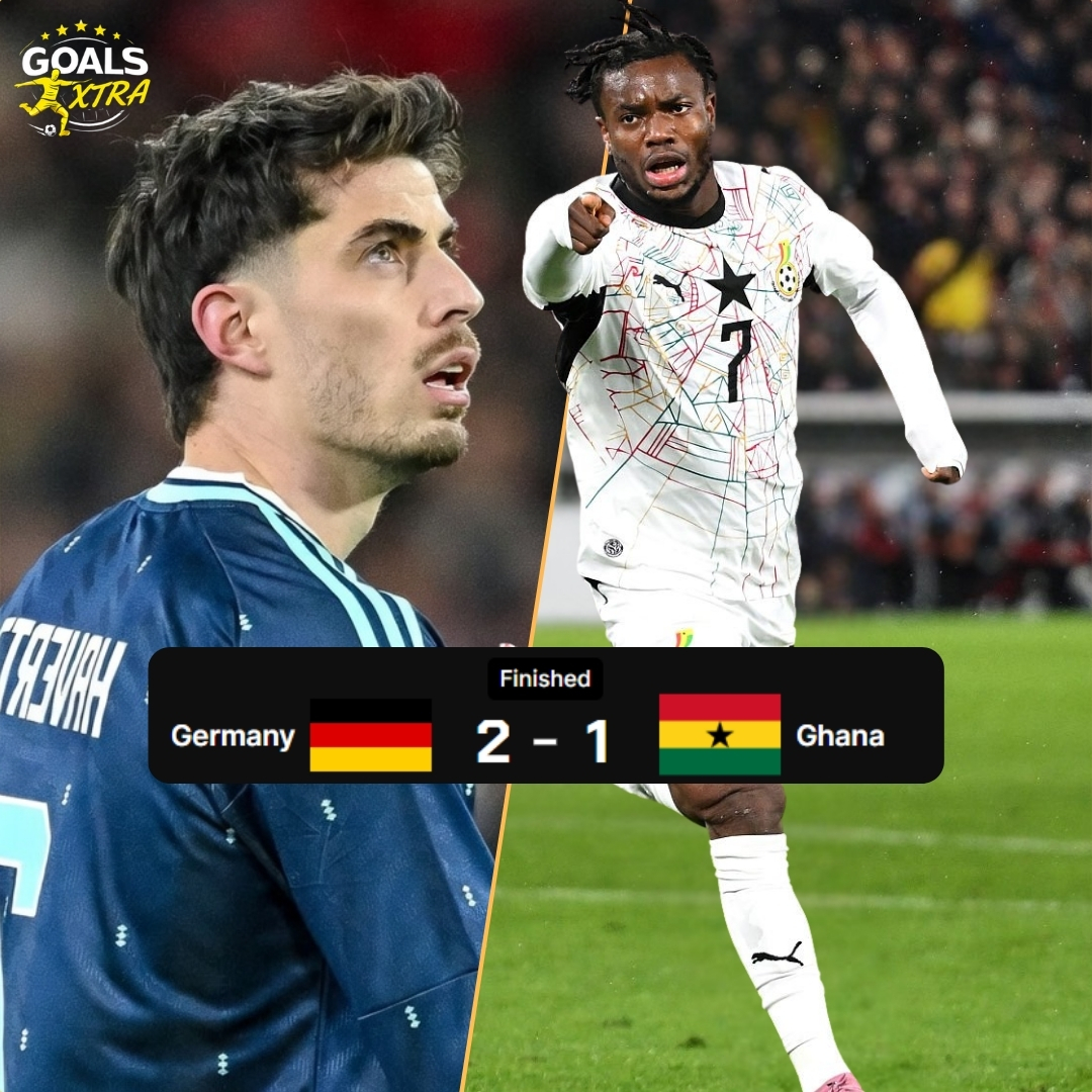 GoalpostX's tweet image. Havertz finds the back of the net just before halftime! Germany with a crucial goal!

#Friendly #GERGHA #Friendly #Football