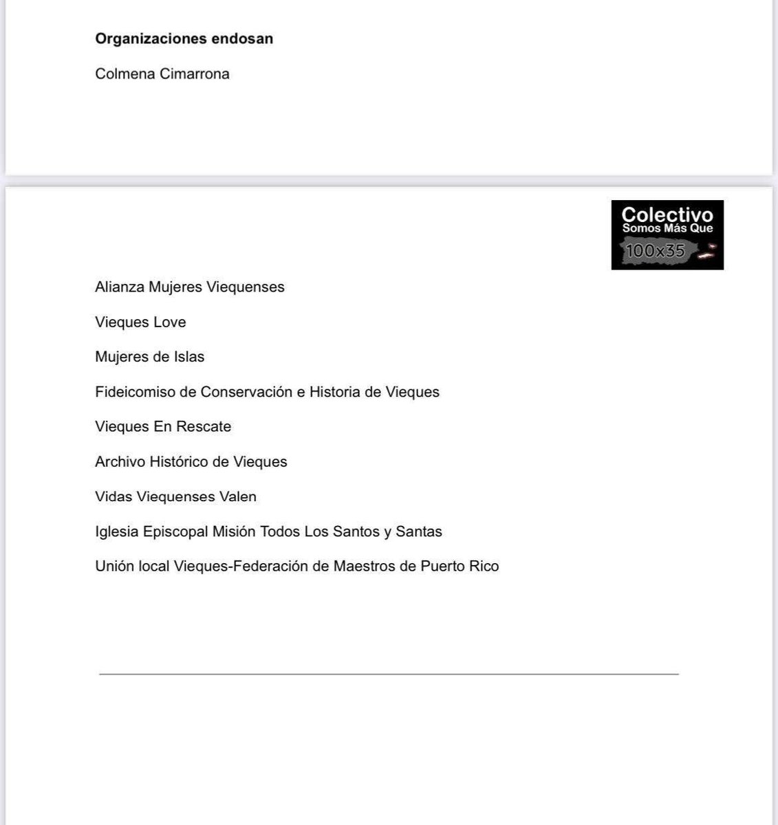 Colectivo Somos Más Que 100x35 tweet media