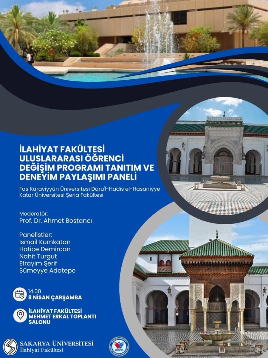 Sau_ADEM54's tweet photo. ADEM Kulübü olarak, yönetim değişikliği sonrası hazırladığımız ilk etkinliğimiz.
İlahiyat Fakültesi öğrencisi olup uluslararası alandaki imkanlardan faydalanmak ve bu konuda bilgi almak isteyen herkesi panelimize bekliyoruz. daha az

7 saat önce https://t.co/EqFVqXXUfj