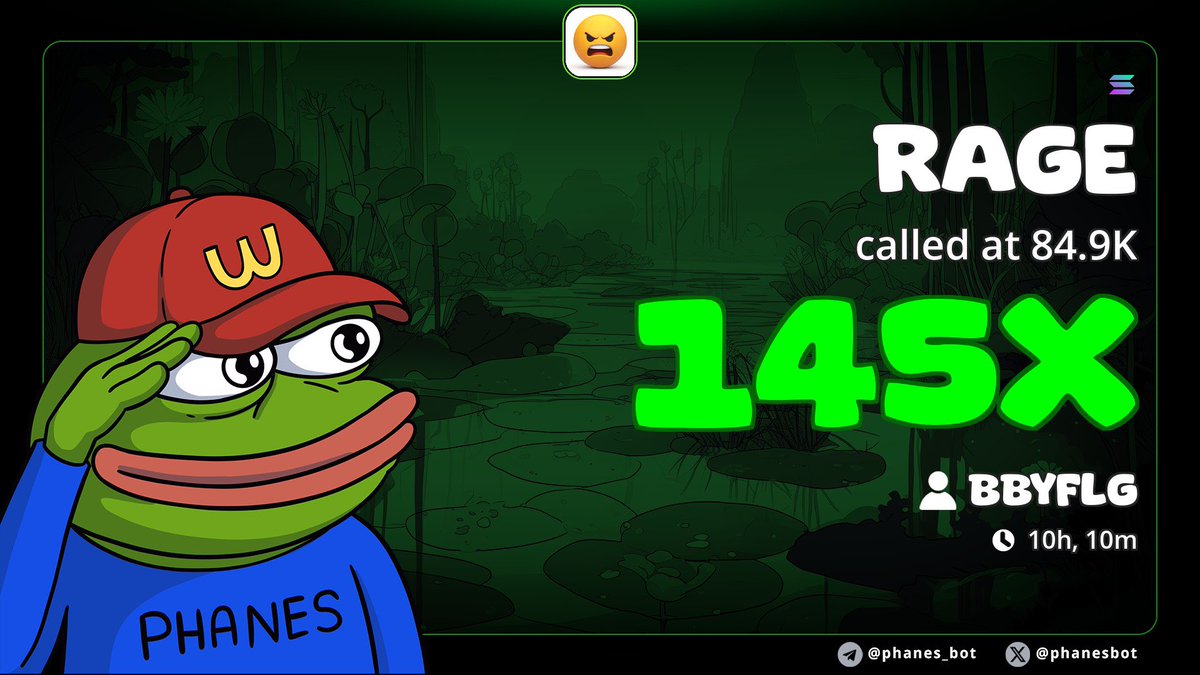 145X up from my call on $RAGE 🕊️
Still sending higherrrr…